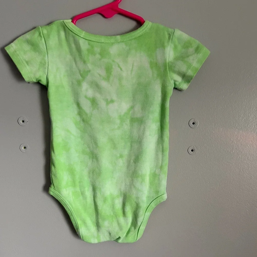 Art On Ts Hilton Head Island Alligator Tie Dye Bodysuit Green 12M Flip Snout